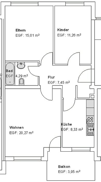 Familienfreundliche 3 ZKB am Philippinenhof! - Photo 2