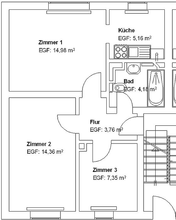 Gemütliche 3-ZKB im Grünen! - Photo 3