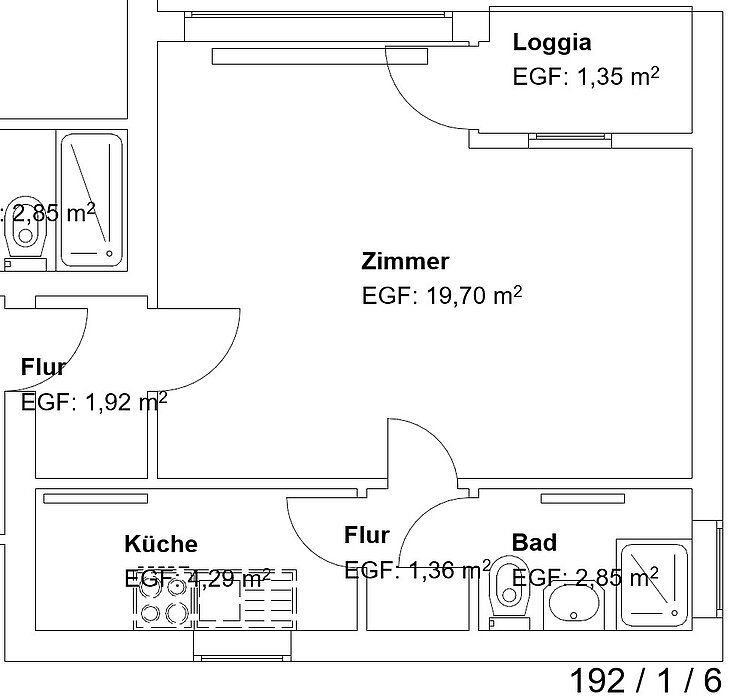 VE - Grundriss - 192 / 1 / 6