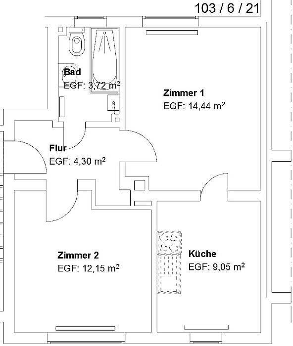Gemütliche 2 ZKB am Warteberg! - Photo 2