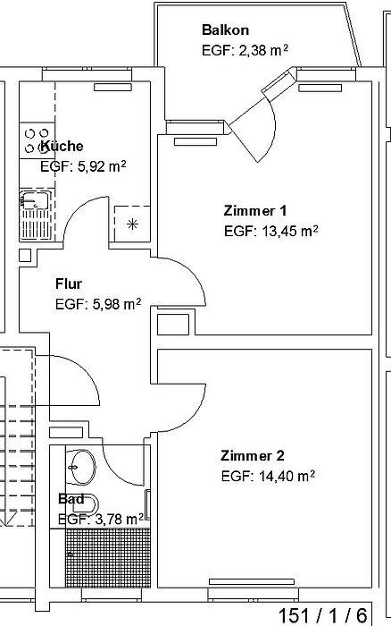 Moderne 2 ZKB mit Balkon in Oberzwehren! - Photo 2