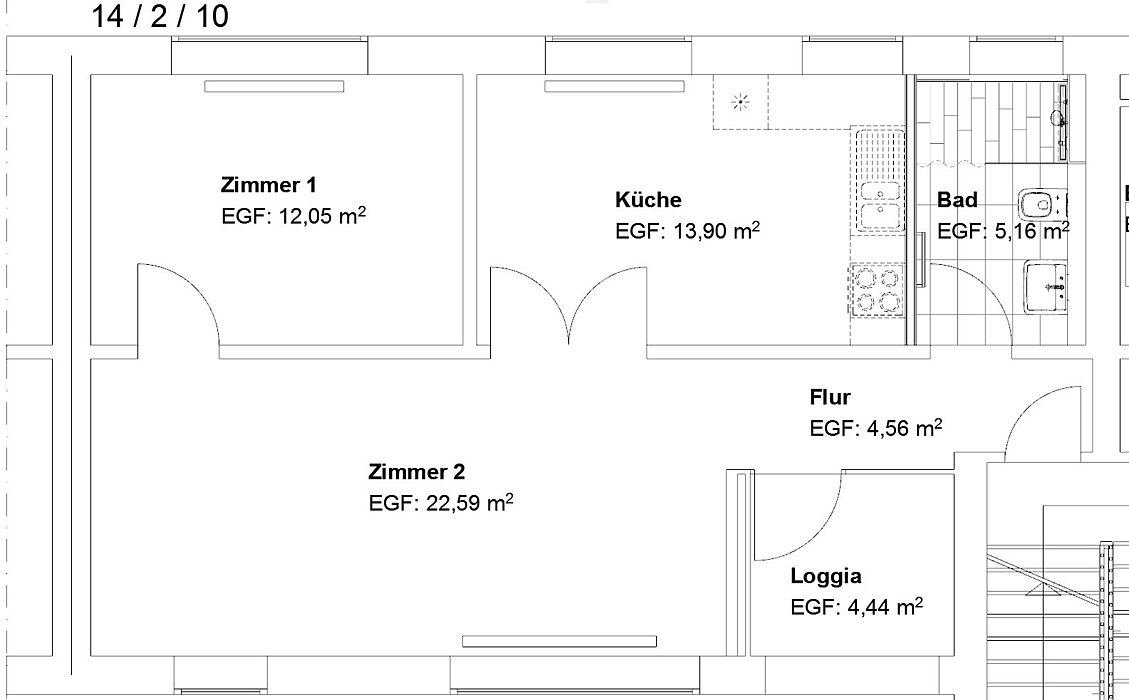 Schicke 2 ZKB mit Loggia, top modernisiert! - Photo 3