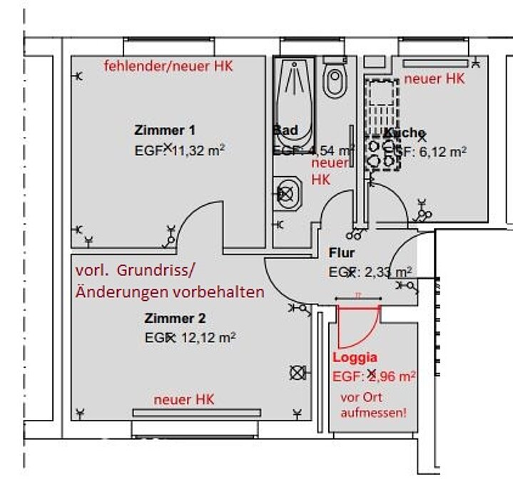 Preisgünstige Singlewohnung mit Loggia! - Photo 2