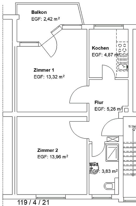 Schöne 2 ZKB in Oberzwehren! - Photo 2